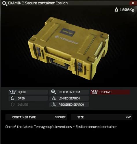 secure container epsilon|best secure container tarkov.